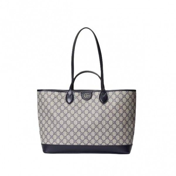 GUCCI-‎‎‎‎739730 4064 구찌 베이지/블루 GG 오피디아 미디엄 토트백 (3COLOR)