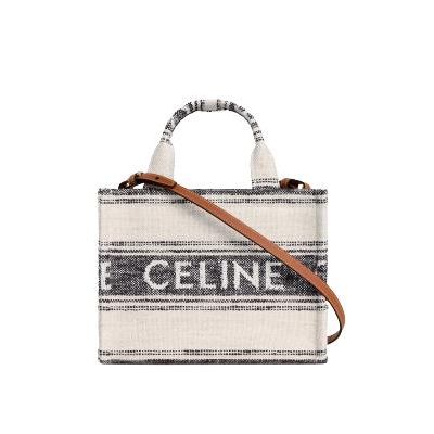 CELINE-199162 셀린느 타이스 스트라이프 텍스타일 스몰 카바스 백 (2COLOR)